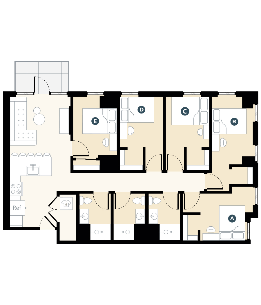 5x3 Layout Floor Plans | Hub Cincinnati