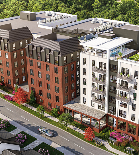 Aerial view of Hub Athens