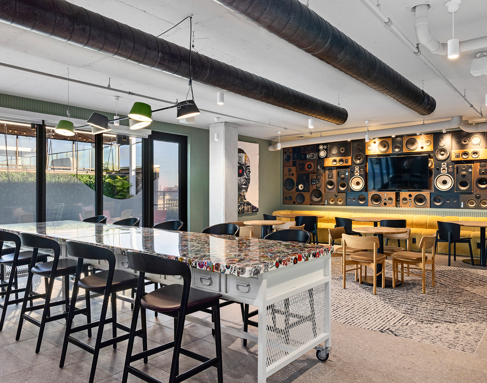 vintage-style clubroom